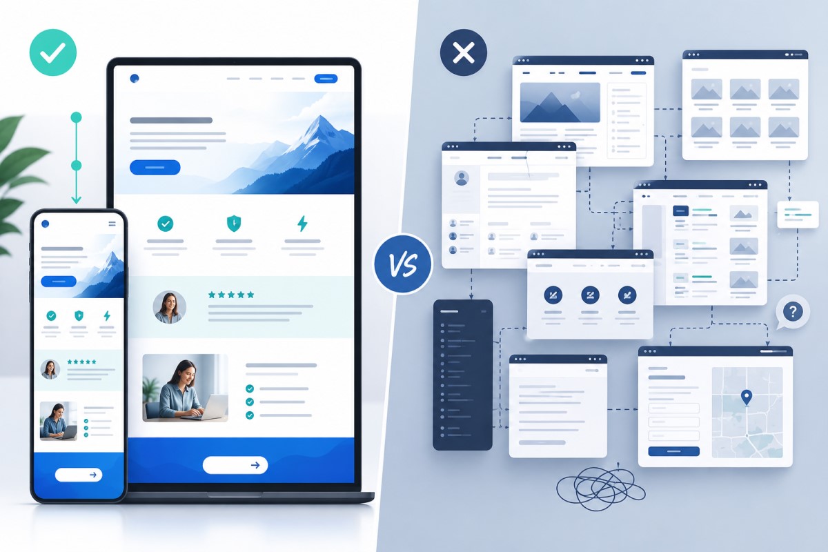 When a One-Page Website Is Actually the Right Choice Why More Pages Means More Credible Is the Wrong Question